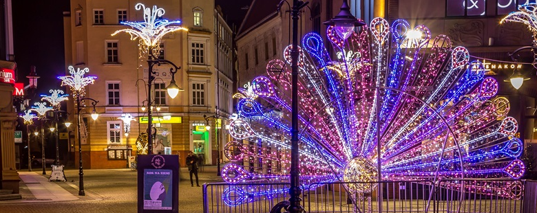 Świąteczne  iluminacje w Legnicy